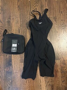 Speedo Black Performance Kneeskin Racing Suit